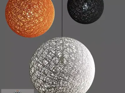 Pendant lamp The Random Light Brown 3D model