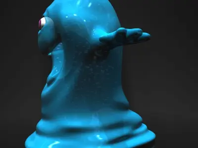 Bob from Monsters vs Aliens RIGGED Low-poly 3D model