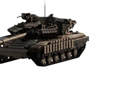 T-64 Main battle tank 3D model
