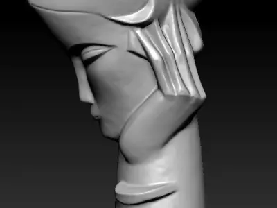 Art statue 3D model purchase