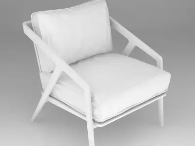 Lounge Chair - Katakana  3D model