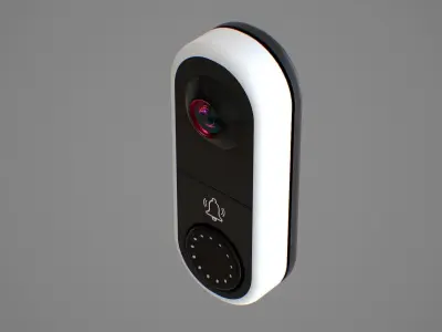 Video Doorbell Low-poly 3D model