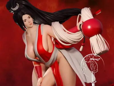 Mai Shiranui Street Fighter SFW and NSFW  Ready For 3D Printing 3D print model