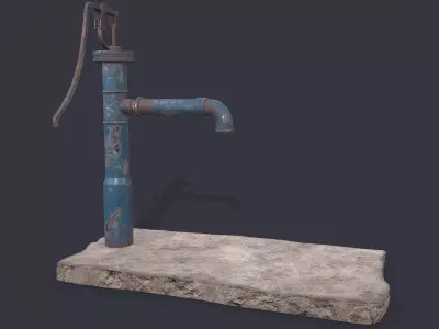 Water Tab Low-poly 3D model