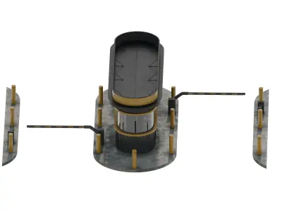 Security post 2 3D model