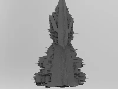 Pyramid Sc-Fi shape 3  3D model
