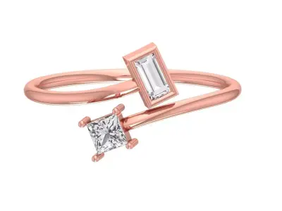 Women Light Weight Band Ring 3D print model 6