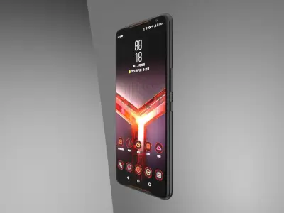  The eye of the loser ASUS ROG Phone 2-C4D modeling rendering 3D model