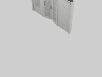Folding door model 3D model