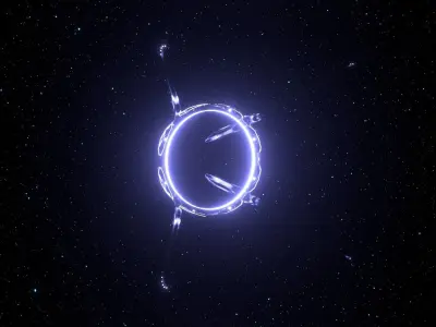 Abstract alien ship 1 3D model