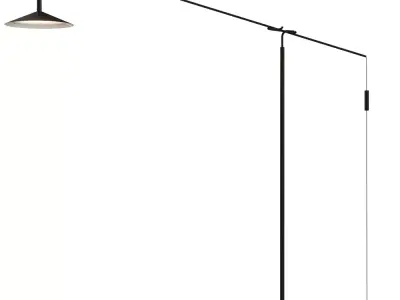Modern Minimalist Counterbalance Floor Lamp 3D model
