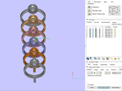 Women Wedding Engagement Ring 47 3D print model