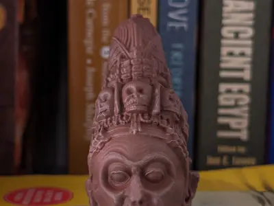 Goddess Chamunda Head - High Poly 3D File 3D print model