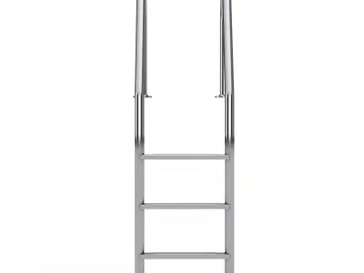 High-Quality Realistic Design Water Pool Ladder 3D model