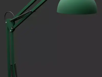 Industrial Lamp 3D model 8