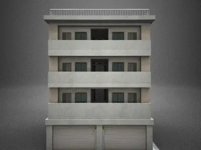 Japan building 14 model in Lightwave 3D 3D model