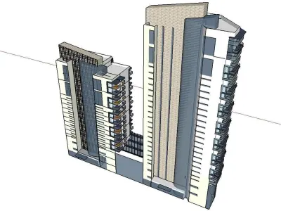 vacation spot-Resort-Fashion Leisure Hotel-0125 3D model