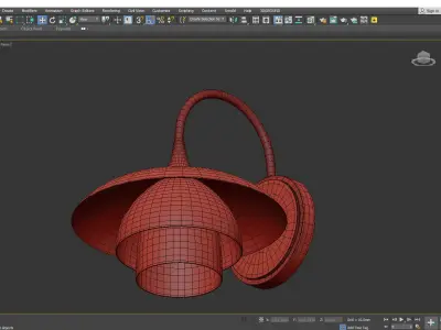 Barron Sconce Low-poly 3D model