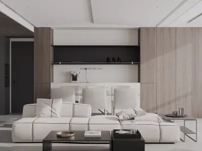 Modern livingroom 3D model buy