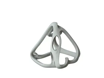 SciFi Cube Object No 59946 Low Poly Shape Low-poly 3D model