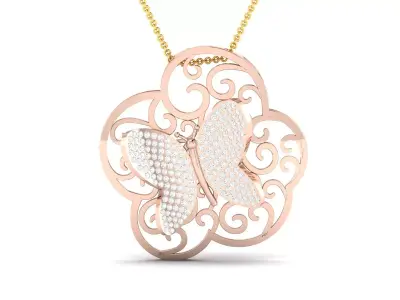 Women Pendant 3dm STL FBX OBJ Render Details 3D print model 5