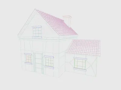 Farm Village 3D Model Pack  Assets for Games and Animation Low-poly 3D model