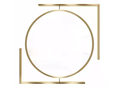 Mirror in a metal frame GZ-M1062 3D model