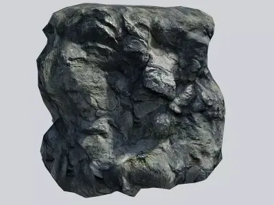 Rocky Cliff Low-poly 3D model