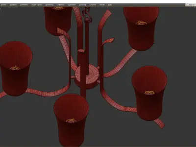 ARMIDA CHANDELIER Low-poly 3D model