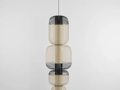BAMBOO LIGHT TOTEM 4 LIGHTS 3D model