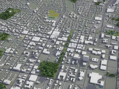 Tallahassee  Low-poly 3D model