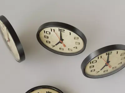 Wall Clock 3D Model 3D model