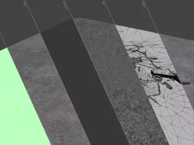 ground pit rock stone 3D model