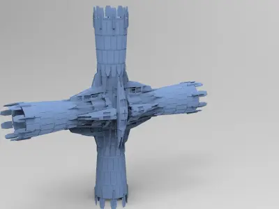 Halo Forerunner Inspired Energy Pilon Generators 3D model
