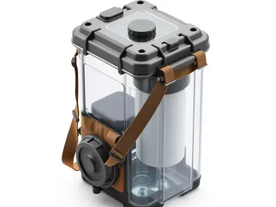 Rugged Portable Survival Device Low-poly 3D model