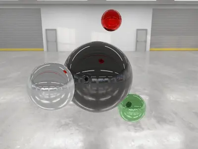 HDRI - Industrial Hall Interior 7 S Texture