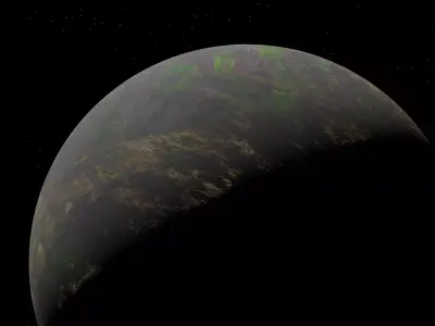 alien moon 008 Low-poly 3D model