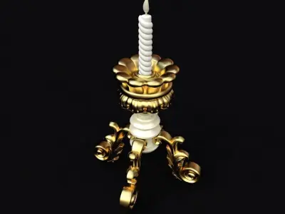 5 super chandelier candle holder 3D model