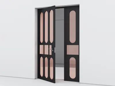 Aluminium door 331 3D model