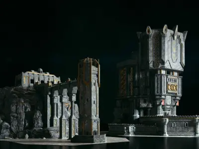 FORGE THE FANTASY Low-poly 3D model