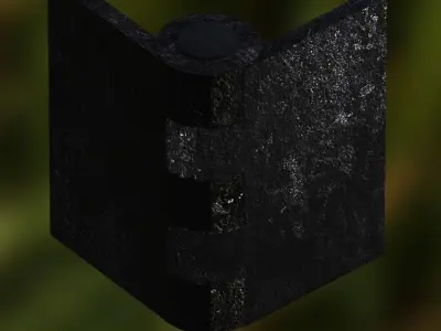 door hinge Free low-poly 3D model