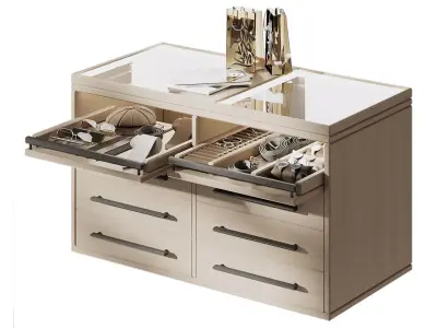 Island for a mens accessories store 3D model