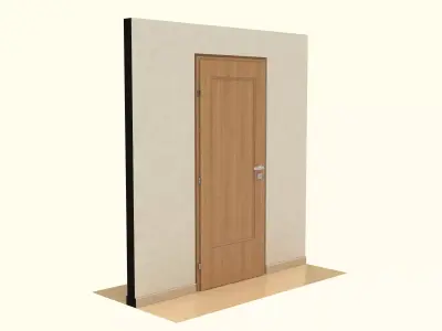 Wooden Door Free 3D model purchase