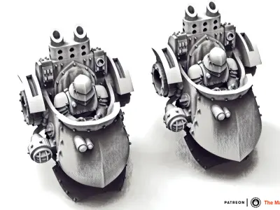 Feudal Guard Walker 3D print model