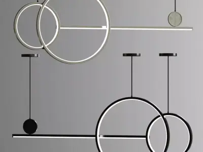 LED Chandelier Pendant Light 3D model
