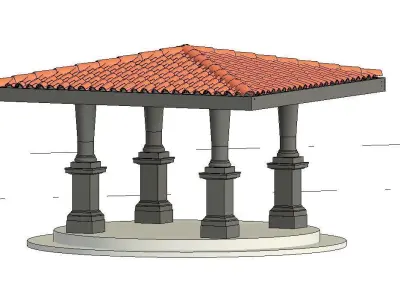 Gazebo  version 1 Free 3D model