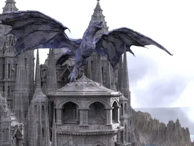 Ancient Civilization The Dragons Return Kit bash 3D models 3D model