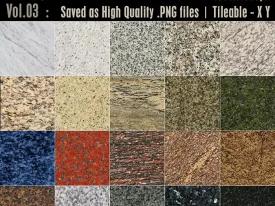 20 High Res Seamless Granite Textures Vol03 Texture