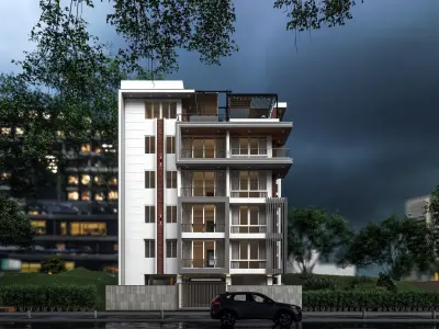 Apartment Building 3D model