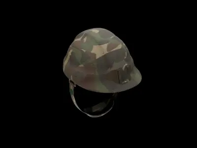 HELMET Low-poly 3D model 8